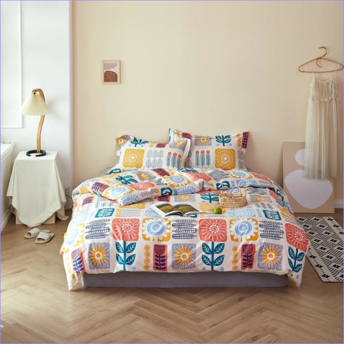 Capa De Edredon Floral Boêmio