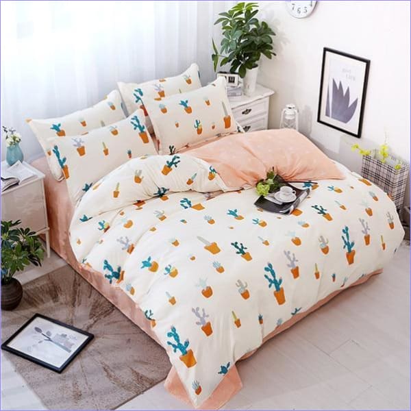 Capa De Edredom De Cacto Em Vaso