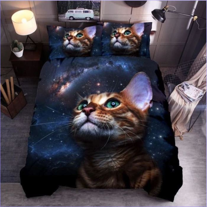 Capa De Edredon Galaxy Cat