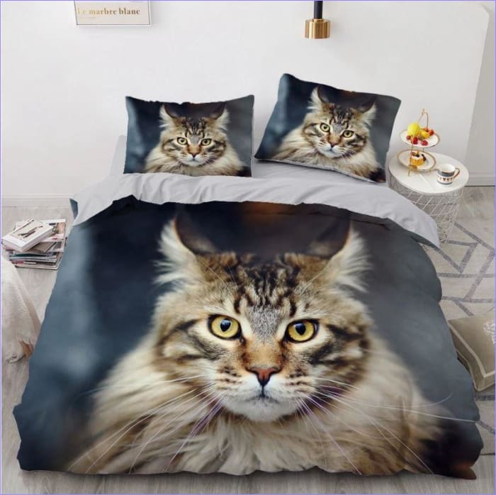 Capa De Edredon Gato Maine Coon