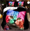 Capa De Edredon Gatinho Multicolorida