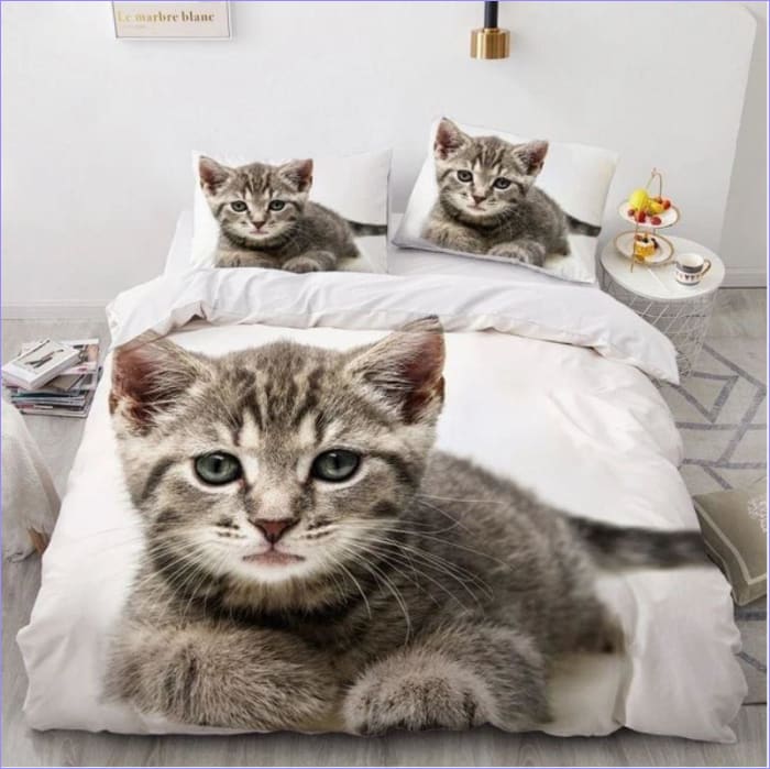 Capa De Edredon Gatinho Realista