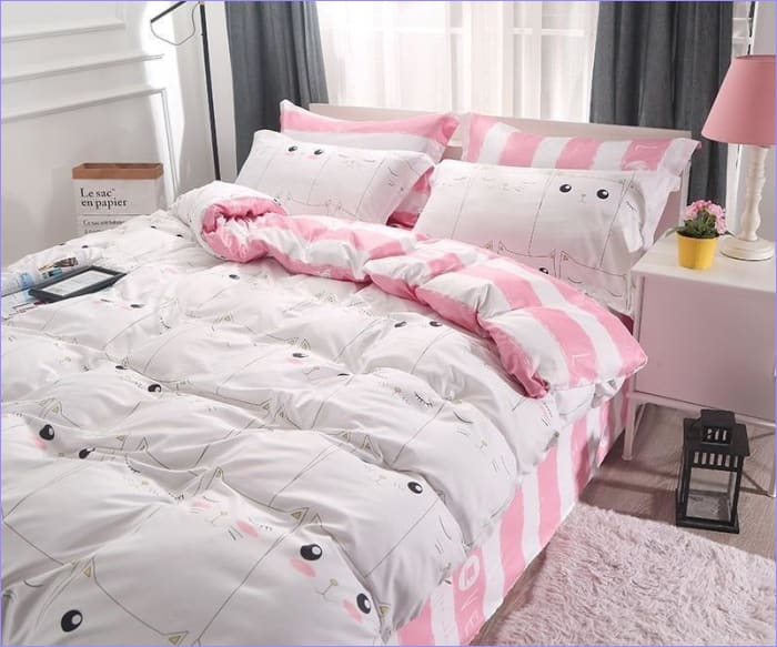 Capa De Edredon De Gatos Kawaii