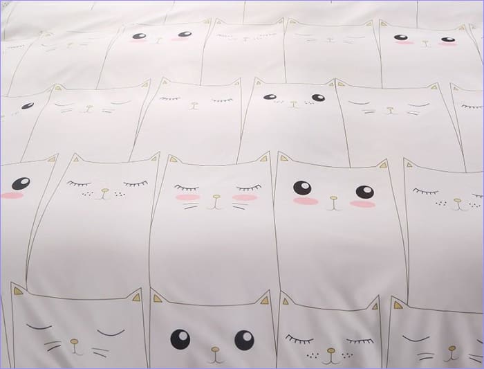 Capa De Edredon De Gatos Kawaii