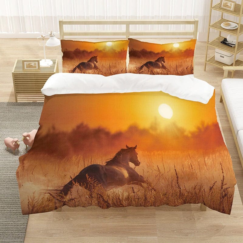 Capa De Edredom Sunset Horse 240 X 220