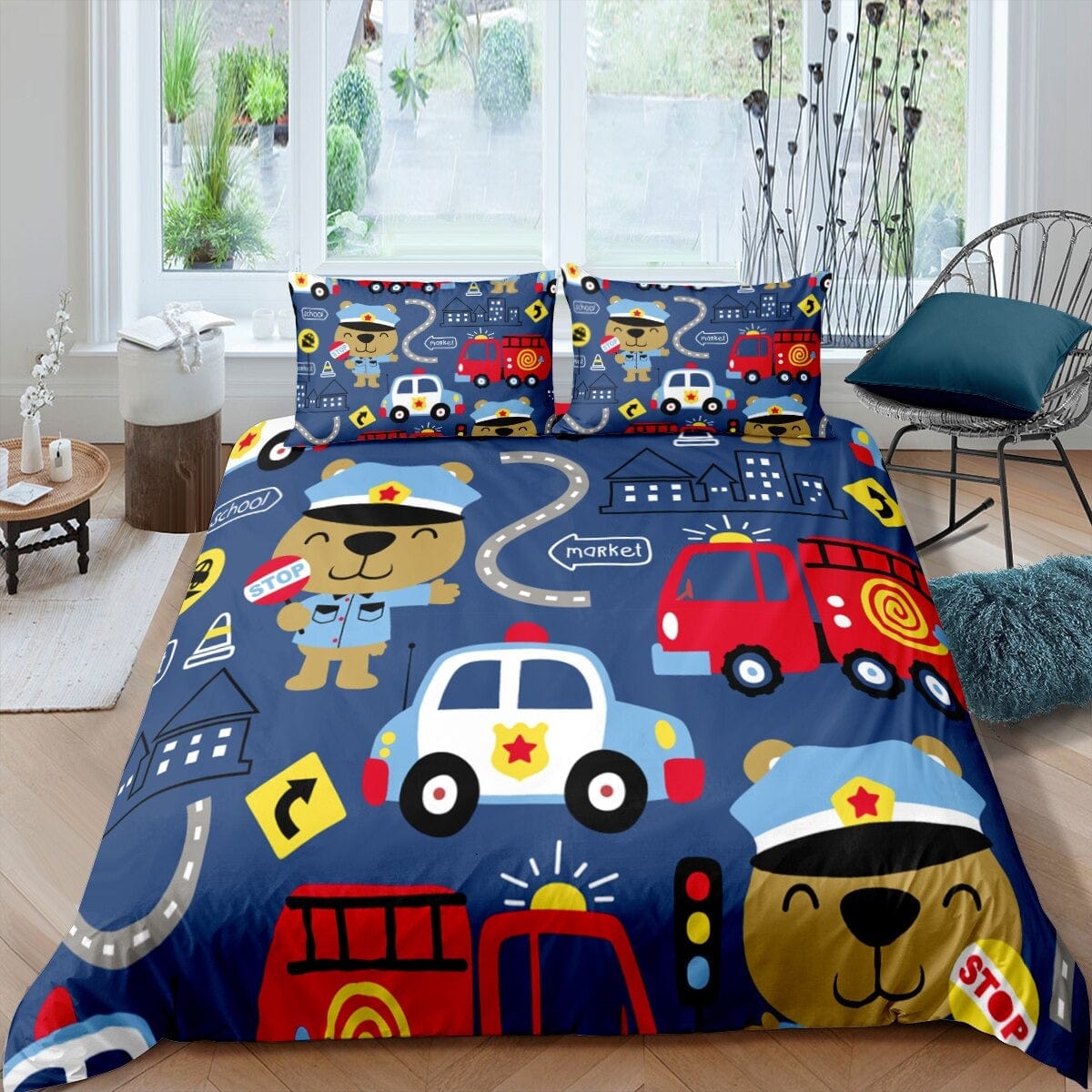 Capa De Edredon Infantil Bombeiro