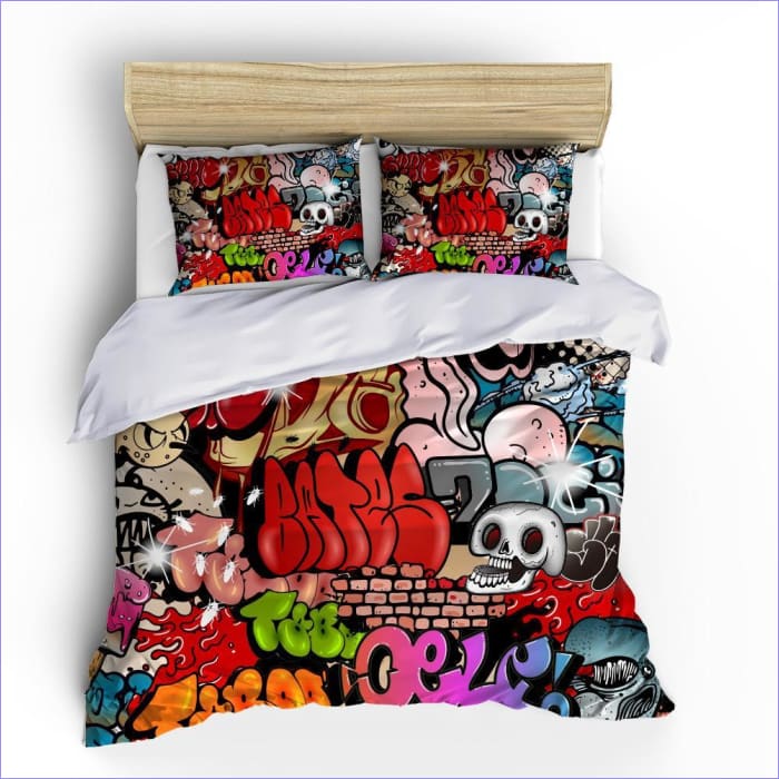 Capa De Edredon Dupla Graffiti