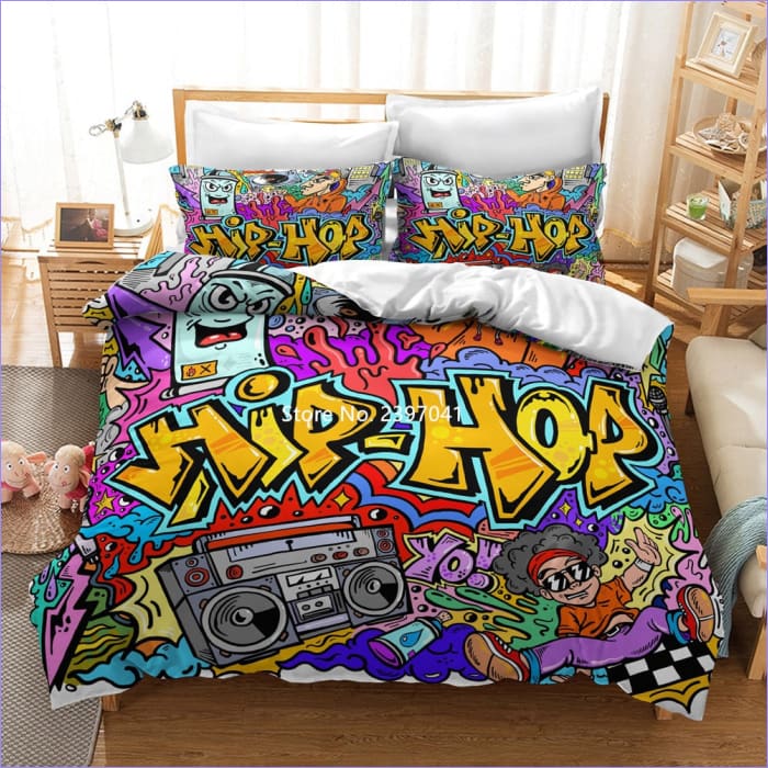 Capa De Edredom Hip Hop Graffiti