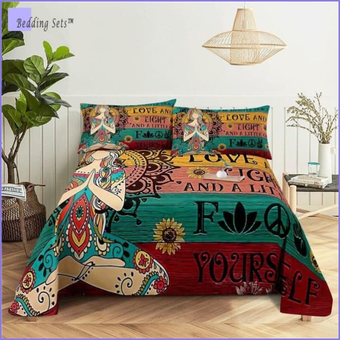 Capa De Edredom Hippie Love Yourself