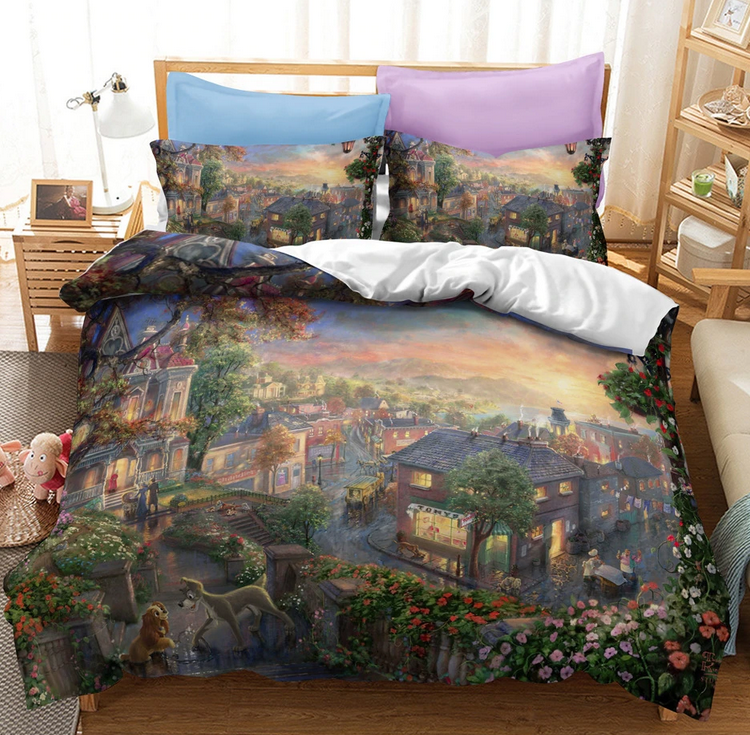 Capa De Edredom A Dama E O Vagabundo Apaixonados