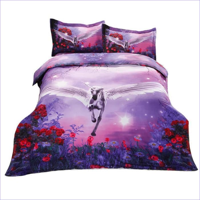 Capa De Edredom Unicórnio Pegasus