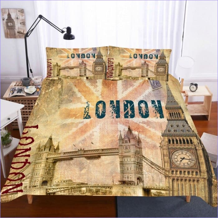 Capa De Edredom Vintage De Londres