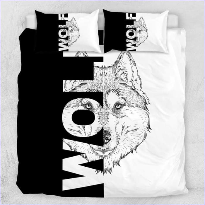 Capa De Edredon De Desenho Animado Lobo