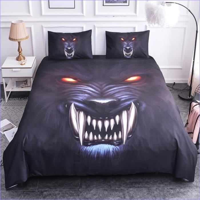 Capa De Edredom Lobo Predatório