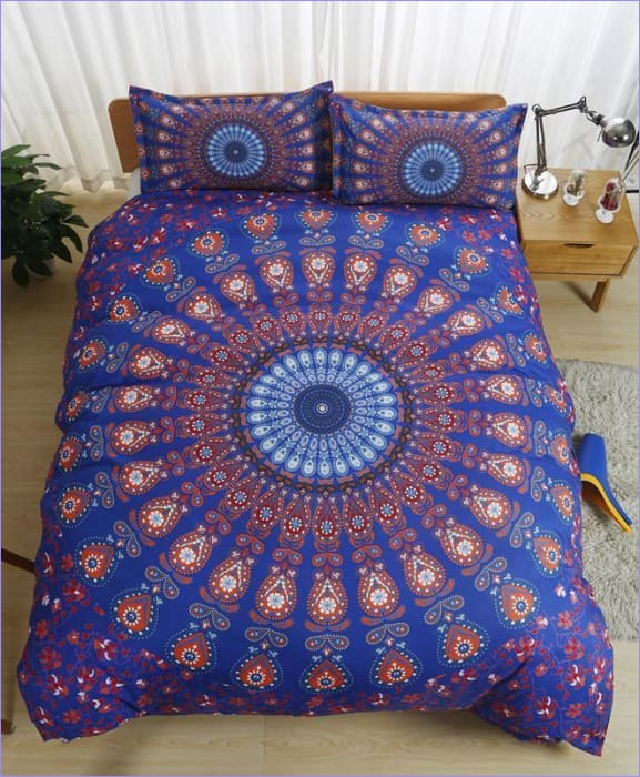 Capa De Edredom Mandala Colorida
