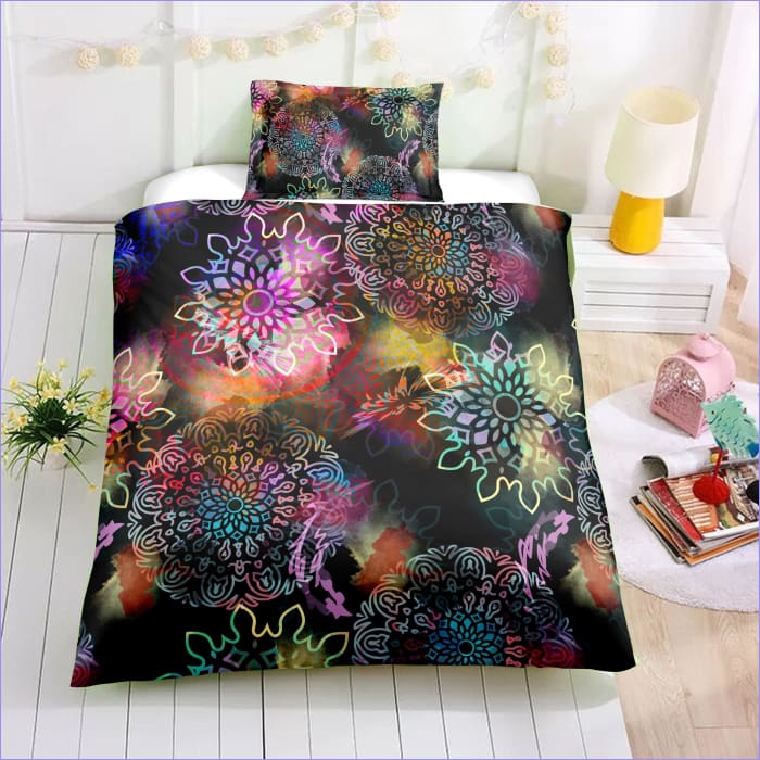 Capa De Edredom Mandala De Fogos De Artifício