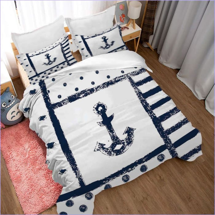 Capa De Edredom De Âncora Marinha
