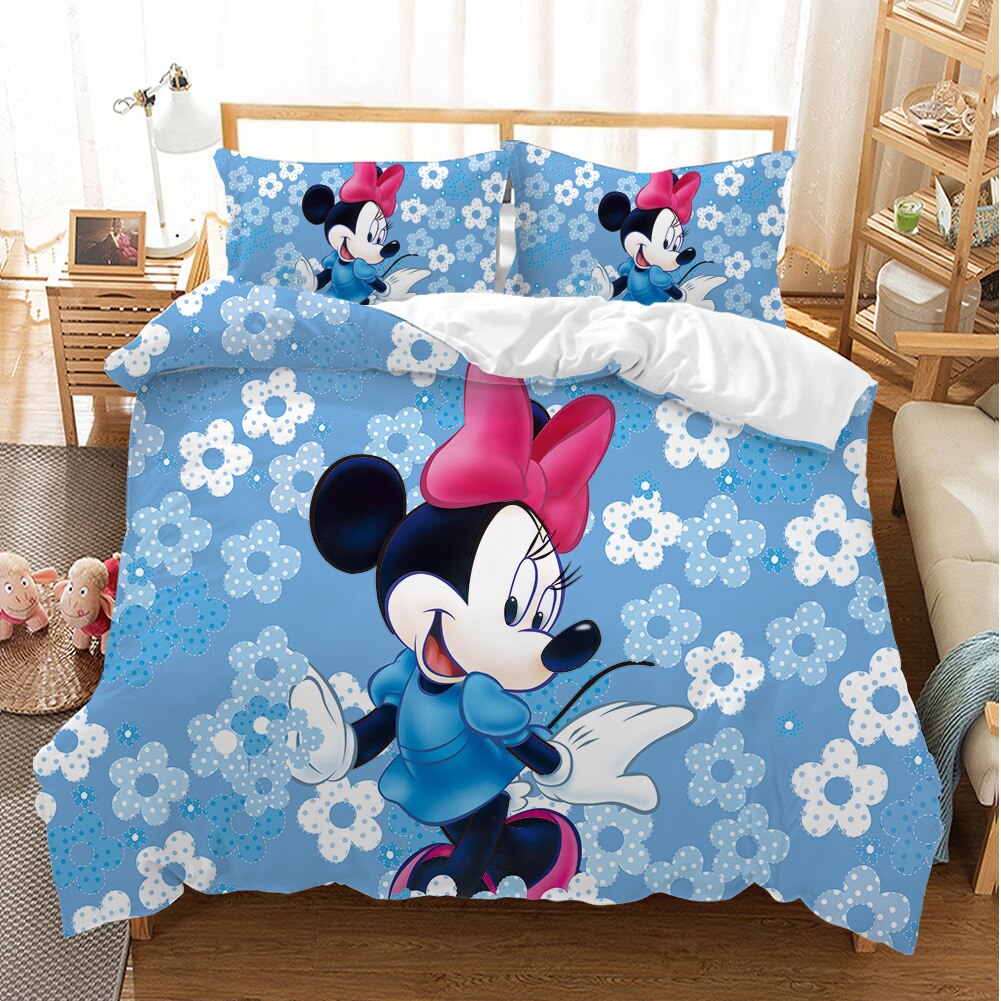 Capa De Edredom De Floco De Neve Minnie