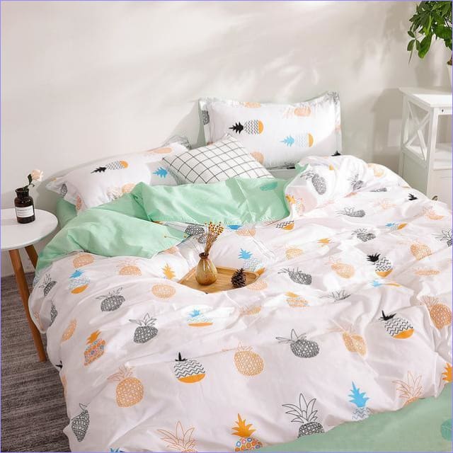 Capa De Edredom Multicolorida Abacaxi Moderno