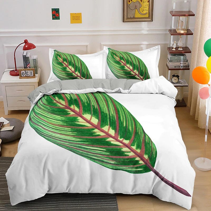 Capa De Edredom Com Estampa De Folha
