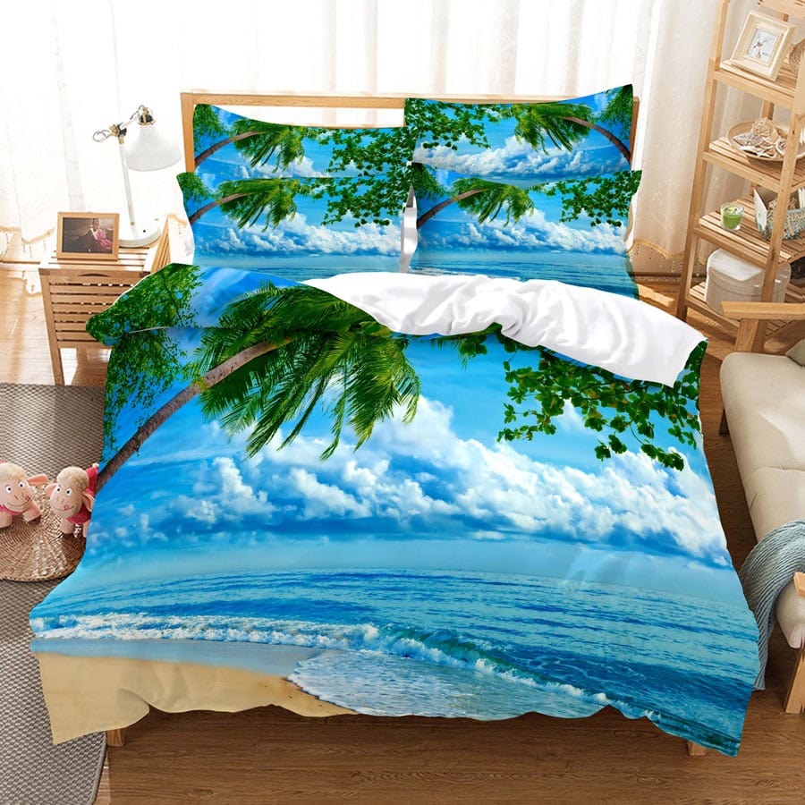 Capa De Edredom Com Estampa De Mar