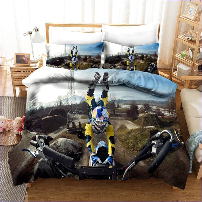 Capa De Edredom Moto Cross 200 X 200