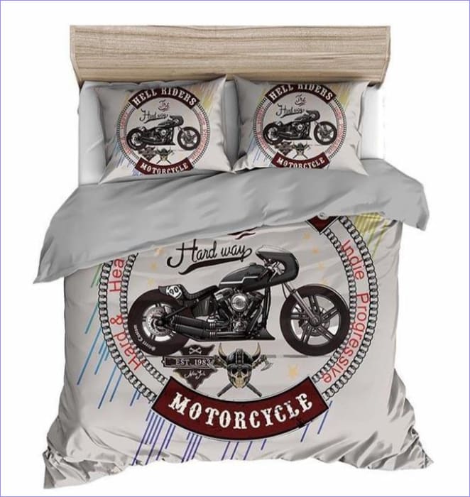 Capa De Edredom Vintage Personalizada Para Motocicleta