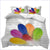 Capa De Edredom De Penas Multicoloridas