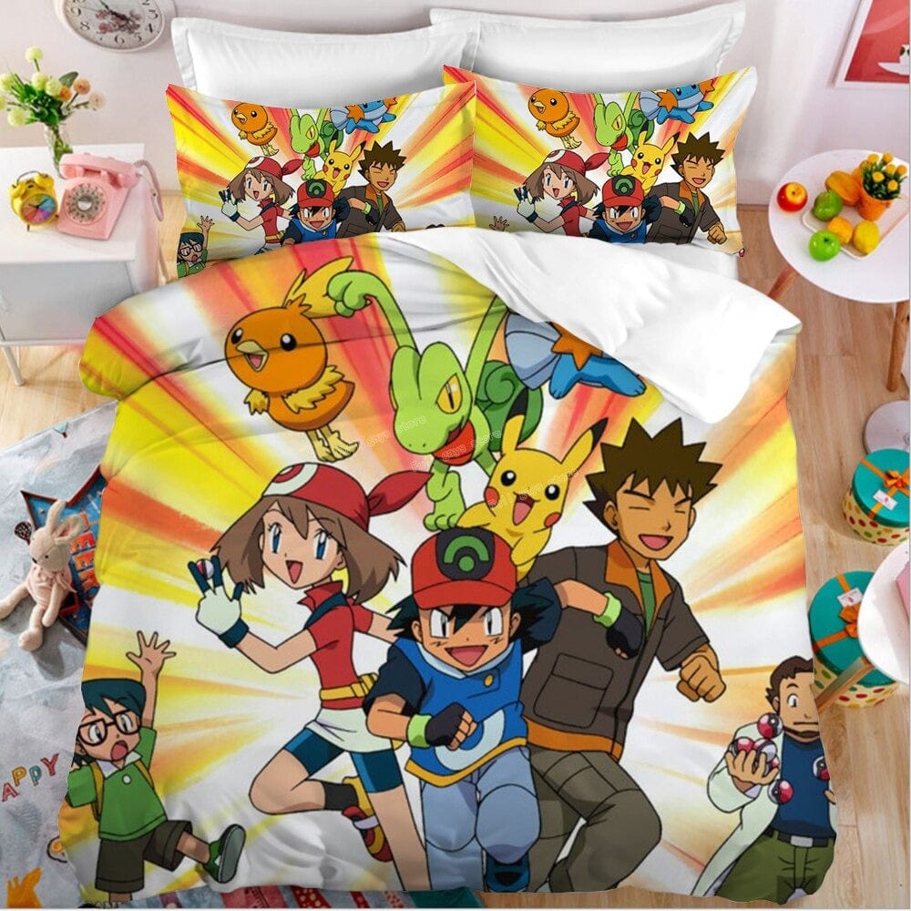 Capa De Edredom De Algodão Pokémon