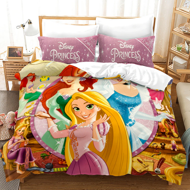 Capa De Edredom Com Pintura De Princesas Da Disney