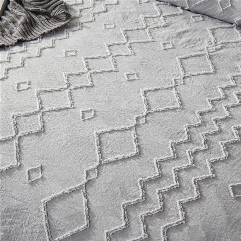 Capa De Edredom Escandinava Cinza