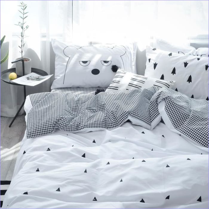 Capa De Edredom Escandinava De Triângulos Nórdicos