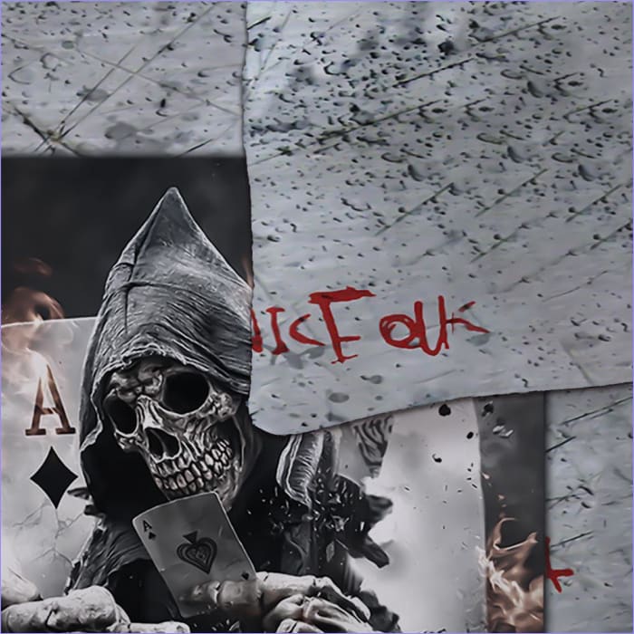 Capa De Edredom De Caveira Cartão Grim Reaper