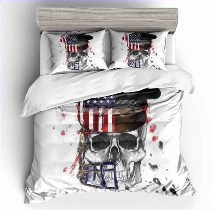 Capa De Edredom De Caveira Do Exército Dos EUA