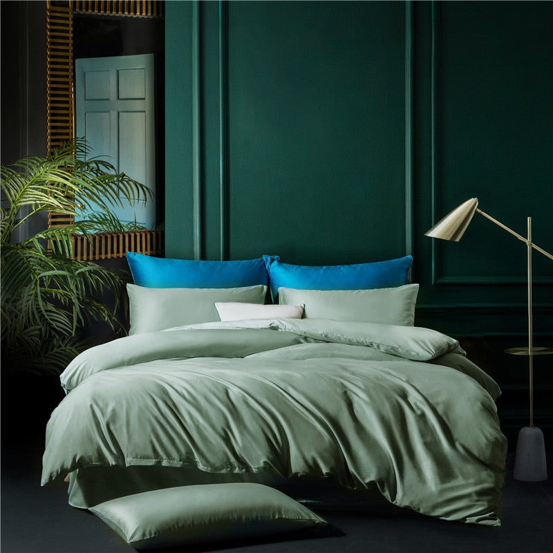 Capa De Edredon Lisa 100% Algodão Caqui