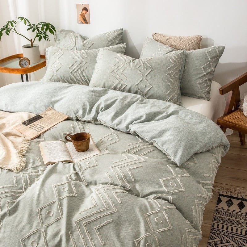 Capa De Edredom Verde Água