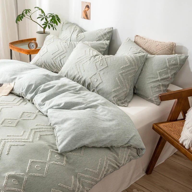 Capa De Edredom Verde Água