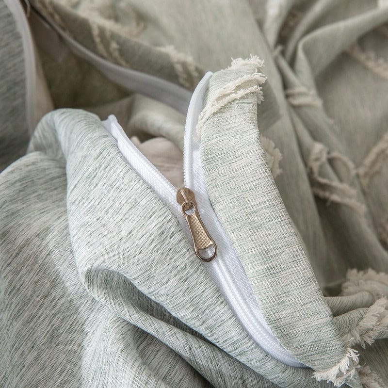 Capa De Edredom Verde Água