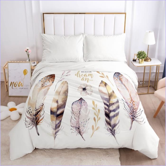 Capa De Edredon Com Pena