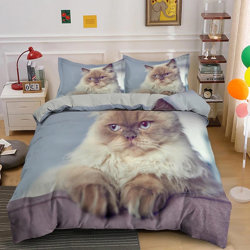 Conjunto De Capa De Edredom Para Gatos