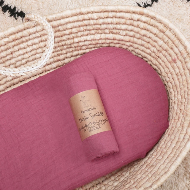 Cobertor De Bebê Rosa Escuro