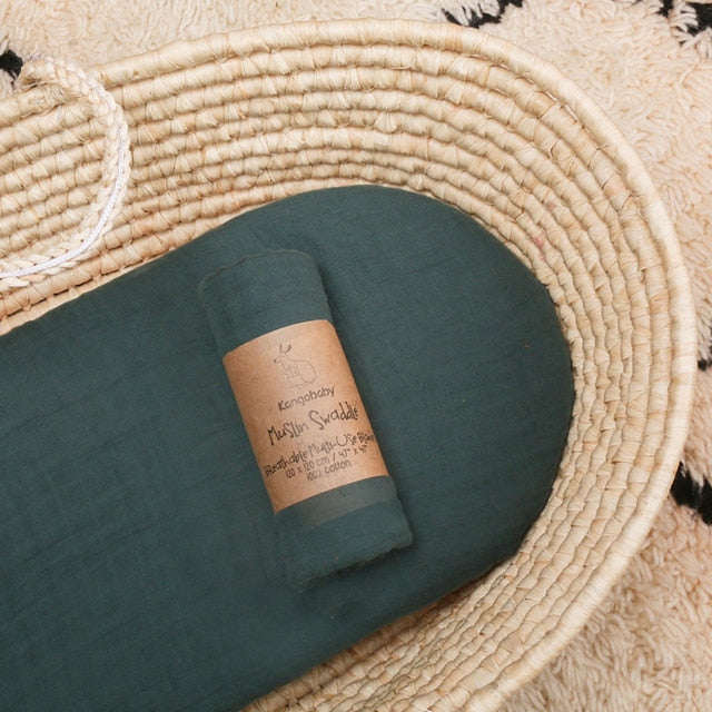 Cobertor De Bebê Verde Escuro