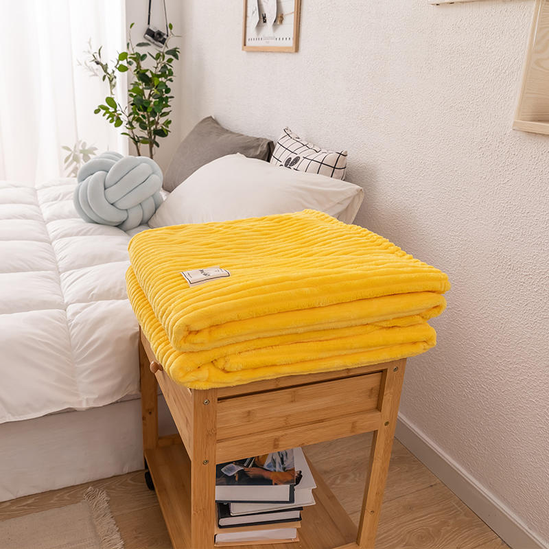 Cobertor De Cama Amarelo Xadrez Amarelo